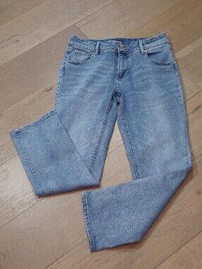 EUC Hudson Jeans Women's sz 8 Mid Rise Straight Leg Ankle Denim Jeans